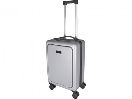 Rover Pro 20-дюймовый чемодан на колесах из материалов, переработанных согласно стандарту GRS, объемом 40 л - Серебряный