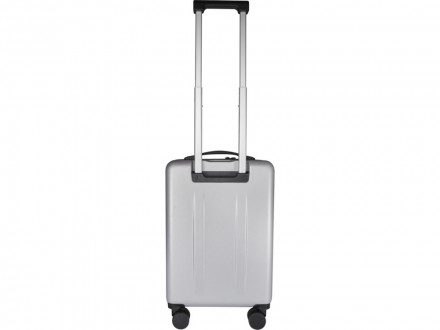 Rover Pro 20-дюймовый чемодан на колесах из материалов, переработанных согласно стандарту GRS, объемом 40 л - Серебряный