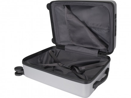 Rover Pro 20-дюймовый чемодан на колесах из материалов, переработанных согласно стандарту GRS, объемом 40 л - Серебряный