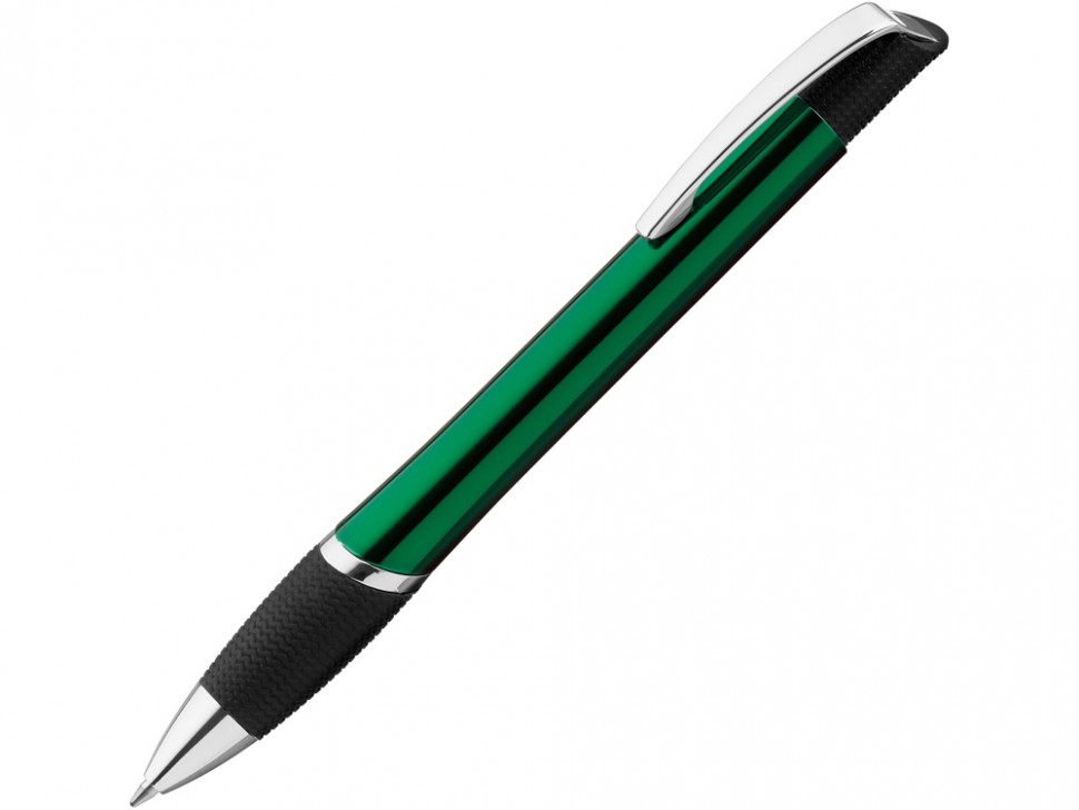 Ручка шариковая металлическая OPERA, синий, 1мм, зеленый