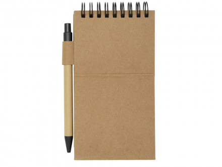 Flipper липкий блокнот с шариковой ручкой - Натуральный