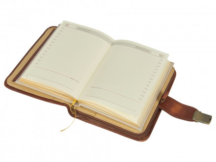 Органайзер Премьер с ежедневником, записной книжкой и блокнотом, Giulio Barсa, коричневый