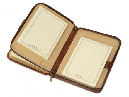 Органайзер Премьер с ежедневником, записной книжкой и блокнотом, Giulio Barсa, коричневый