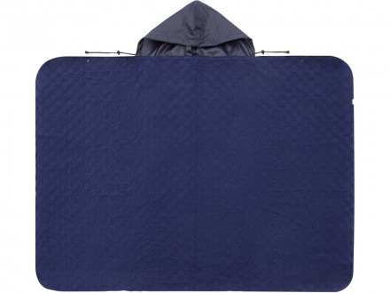 Пончо Cappy с капюшоном на липучке в мешке, темно-синий