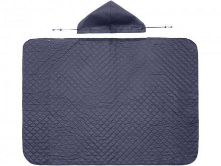 Пончо Cappy с капюшоном на липучке в мешке, темно-синий