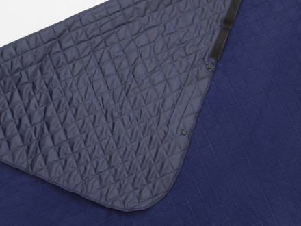 Пончо Cappy с капюшоном на липучке в мешке, темно-синий