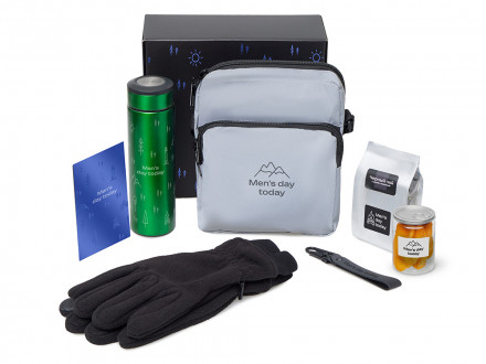 Подарочный набор Re:m. Step  с термосом, перчатками и сумкой