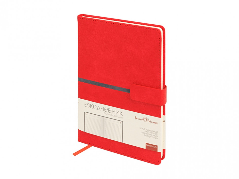 Ежедневник недатированный А5 Lyon, красный
