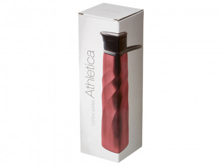 Бутылка для воды Athletica, 1000 мл, нержавеющая сталь, красный