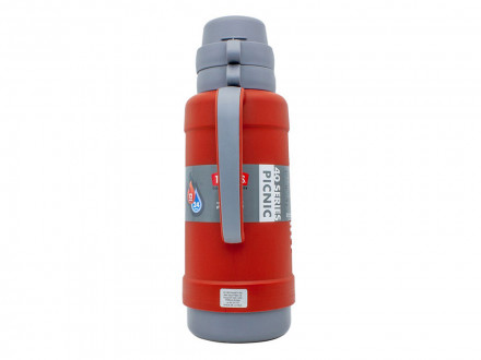 Термос со стеклянной колбой тм THERMOS PICNIC 40 Series Red 1,8L