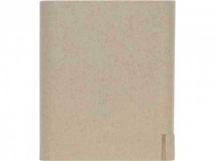 Настольный органайзер Cubic из пшеничного волокна с функцией беспроводной зарядки и выходами USB