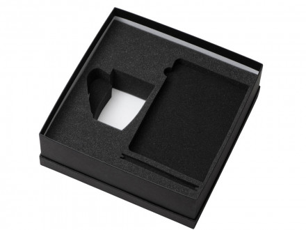 Подарочный набор с блокнотом С1, пластиковой ручкой и кружкой, фиолетовый