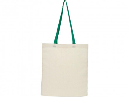 Складная эко-сумка Nevada из хлопка плотностью 100 г/м2, зеленый