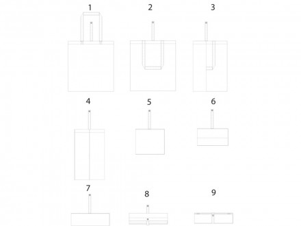 Складная эко-сумка Nevada из хлопка плотностью 100 г/м2, зеленый