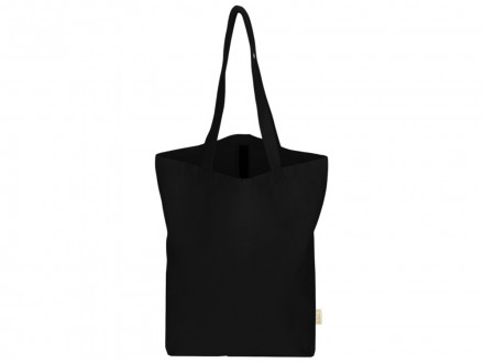 Сумка Fixy из переработанного хлопка с фиксирующей эластичной лентой, черный