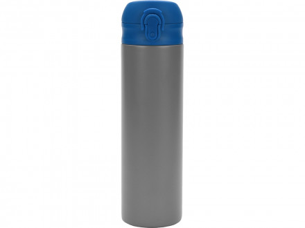 Вакуумная термокружка Хот 470мл, серый/синий