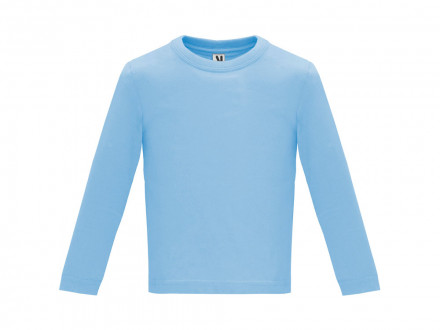Футболка Baby  детская с длинным рукавом, небесно-голубой