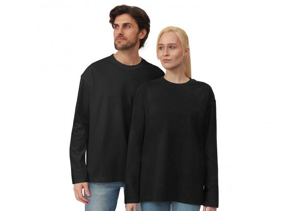 Лонгслив оверсайз Berlin унисекс, черный