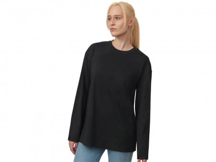 Лонгслив оверсайз Berlin унисекс, черный