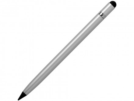 Вечный карандаш Eternal со стилусом и ластиком, серебристый