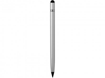 Вечный карандаш Eternal со стилусом и ластиком, серебристый