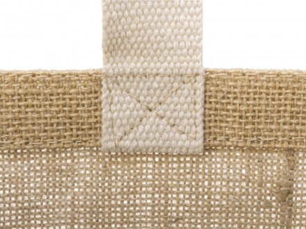 Сумка Jute джутовая с широким дном, натуральный