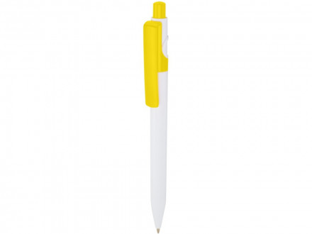 Unica шариковая ручка из переработанной пластмассы - Желтый (черные чернила)