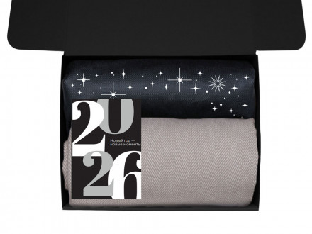 Подарочный набор c пледом, кружкой и вареньем, белый