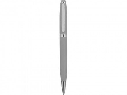 Ручка металлическая шариковая Flow soft-touch, светло-серый/серебристый