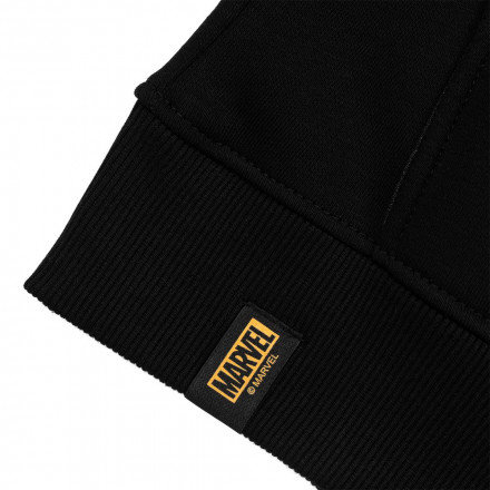 Худи оверсайз с вышивкой Tony Stark, черное