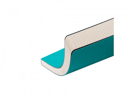 Ежедневник А5 недатированный Megapolis Velvet Flex, морская волна