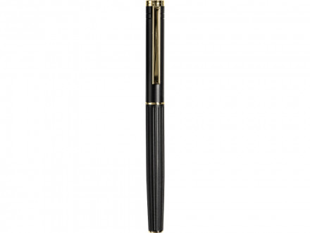 Металлическая ручка-роллер с золотистым слоем Monarch Gold, черная