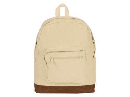 Рюкзак Shammy с эко-замшей для ноутбука 15, молочный