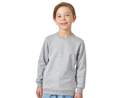 Свитшот Motion детская_12, серый меланж