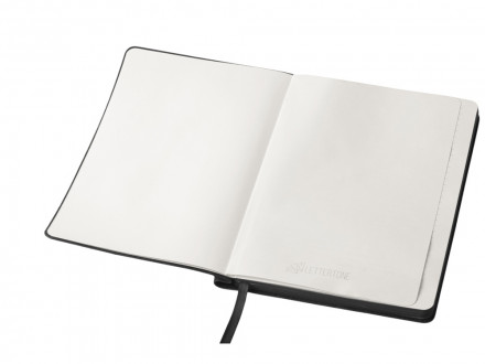 Блокнот А5 Notepeno Max, 96 листов 80 гр/м2 белой FSC бумаги, черный