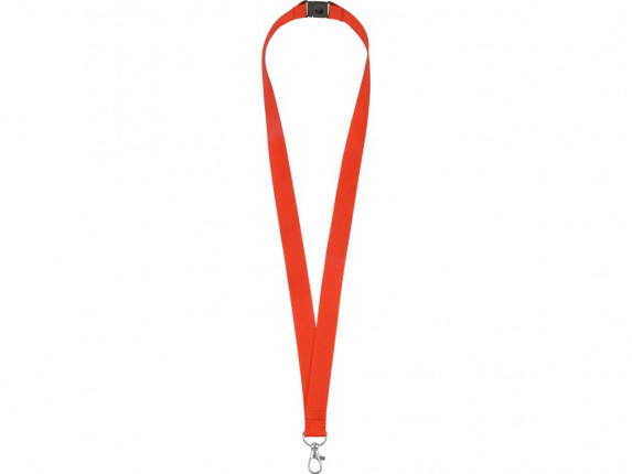 Ланьярд с карабином и замком безопасного разрыва, красный