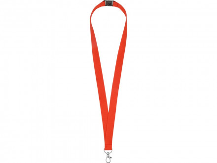 Ланьярд с карабином и замком безопасного разрыва, красный