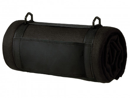 Плед Нежность с плечевым ремнем, черный