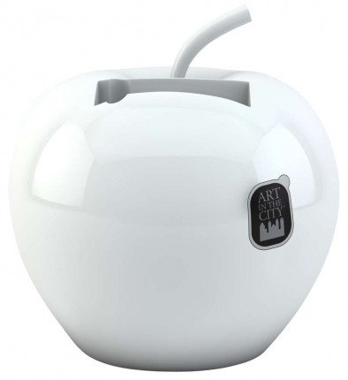 Аксессуар для подзарядки мобильного телефона "Яблоко", белый