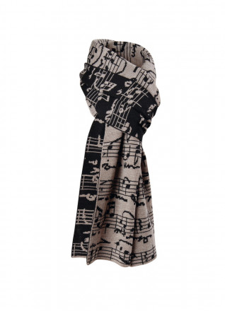 Шарф Legato, песочный c черным