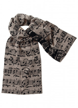 Шарф Legato, песочный c черным