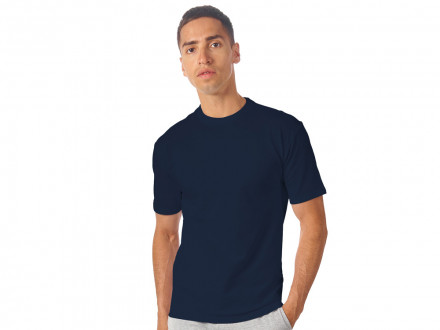 Футболка из френч терри Warsaw унисекс 220гр, темно-синий