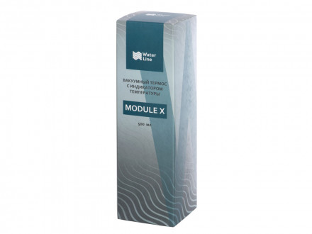Вакуумный термос Module X с индикатором температуры, 500 мл, темно-синий (Р)
