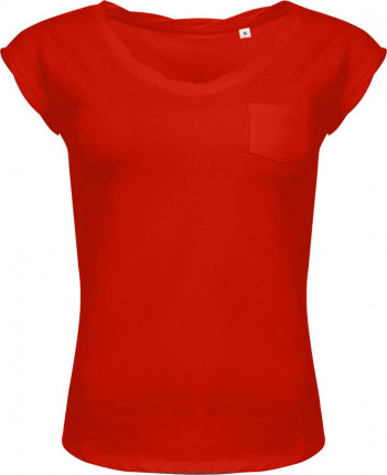 Футболка женская Mod Women 150 оранжево-красная