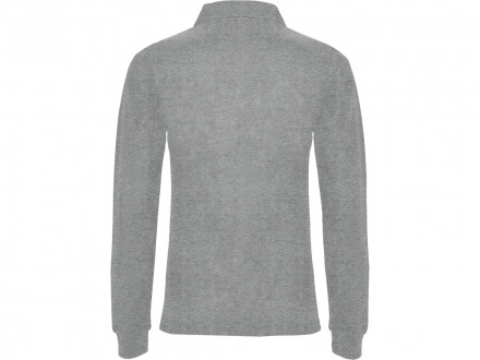 Рубашка поло Estrella женская с длинным рукавом, серый меланж