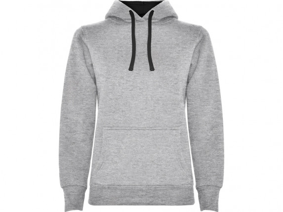 Толстовка с капюшоном Urban женская, серый/черный