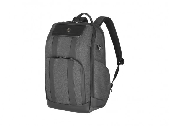Рюкзак VICTORINOX Architecture Urban 2 Deluxe Backpack 15, серый, полиэстер/кожа, 31x23x46 см, 23 л