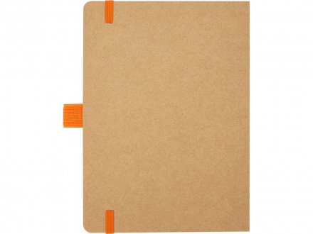Блокнот Berk формата из переработанной бумаги, оранжевый