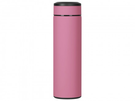 Термос Confident с покрытием soft-touch 420мл, пыльная роза