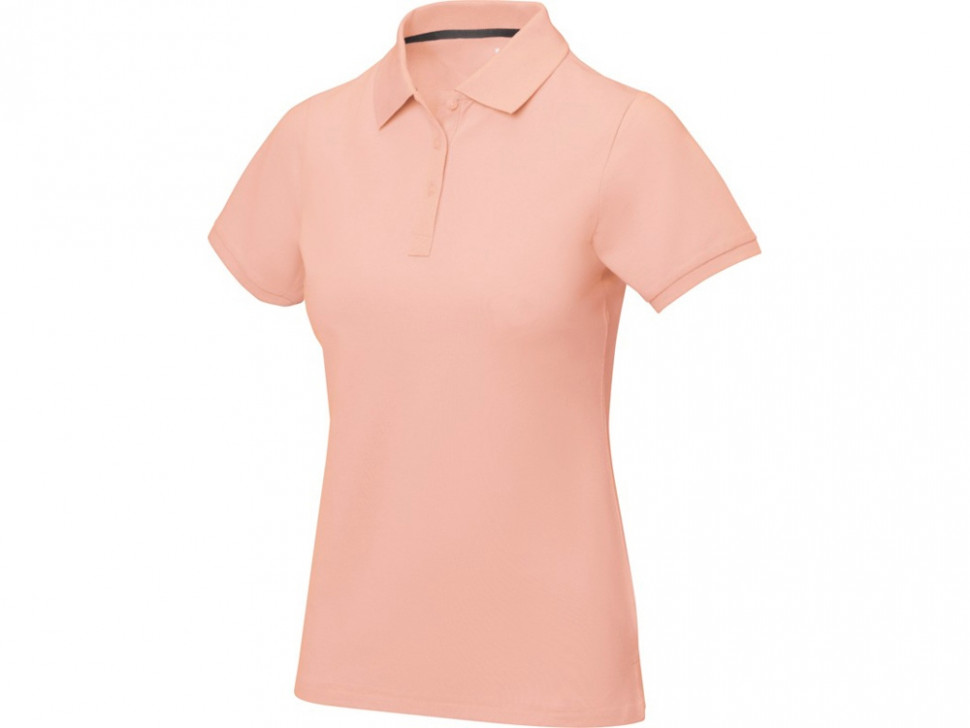 Calgary женская футболка-поло с коротким рукавом, pale blush pink